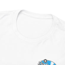 Load image into Gallery viewer, blue garage surf large logo on back  Heavy Cotton Tee
