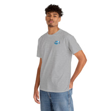 Load image into Gallery viewer, blue garage surf large logo on back  Heavy Cotton Tee
