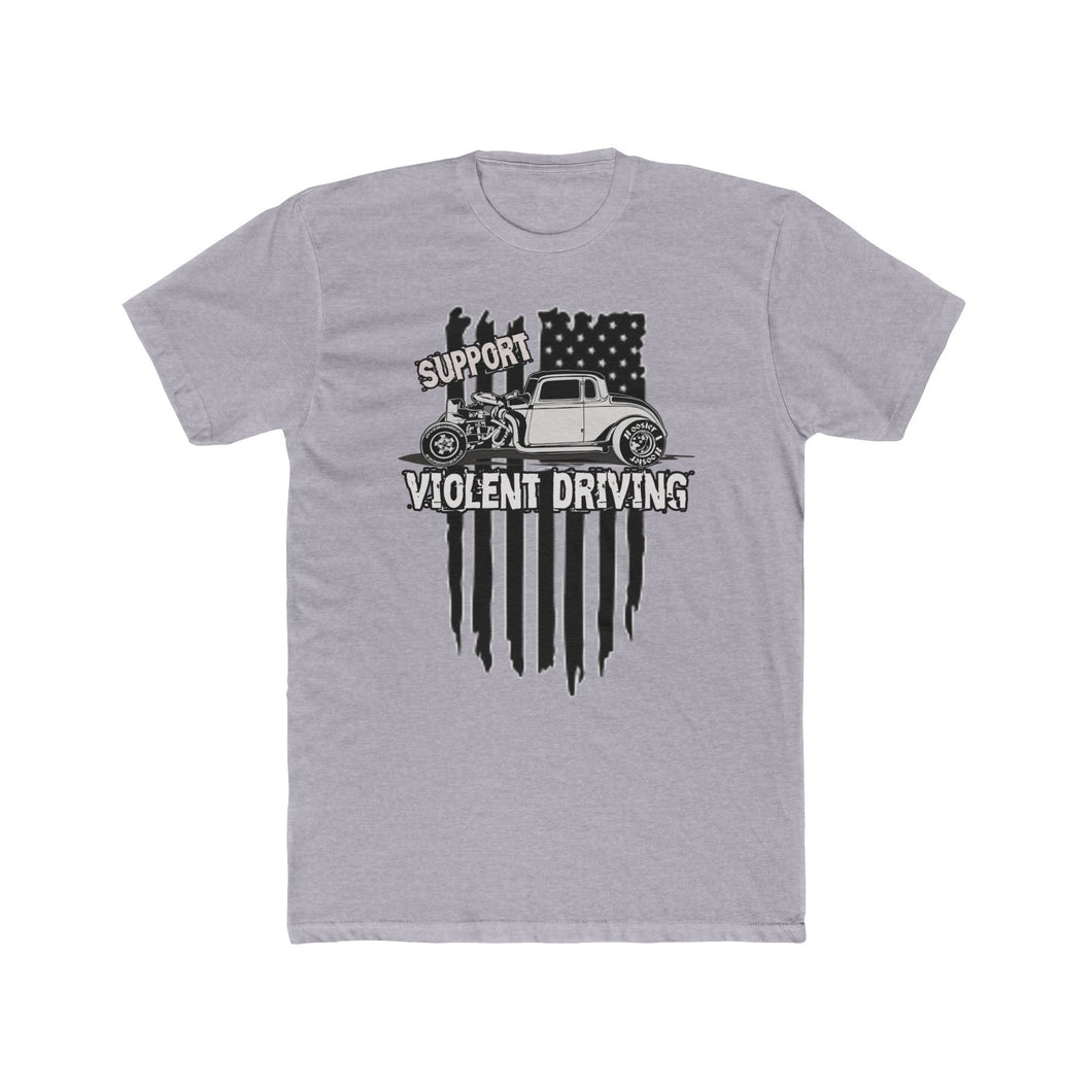 support violent driving Qjet Assassin fitted t shirt