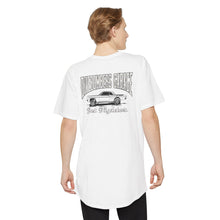 Load image into Gallery viewer, jet fighter large logo on back tall shirt
