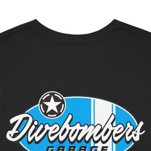 Load image into Gallery viewer, blue garage surf large logo on back  Heavy Cotton Tee
