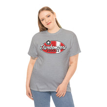 Load image into Gallery viewer, Red Garage surf logo on front  Heavy Cotton Tee
