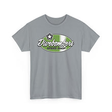 Load image into Gallery viewer, Green speed shop surf logo on front Heavy Cotton Tee
