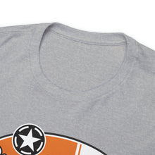 Load image into Gallery viewer, Orange Speed Shop surf logo on front  Heavy Cotton Tee
