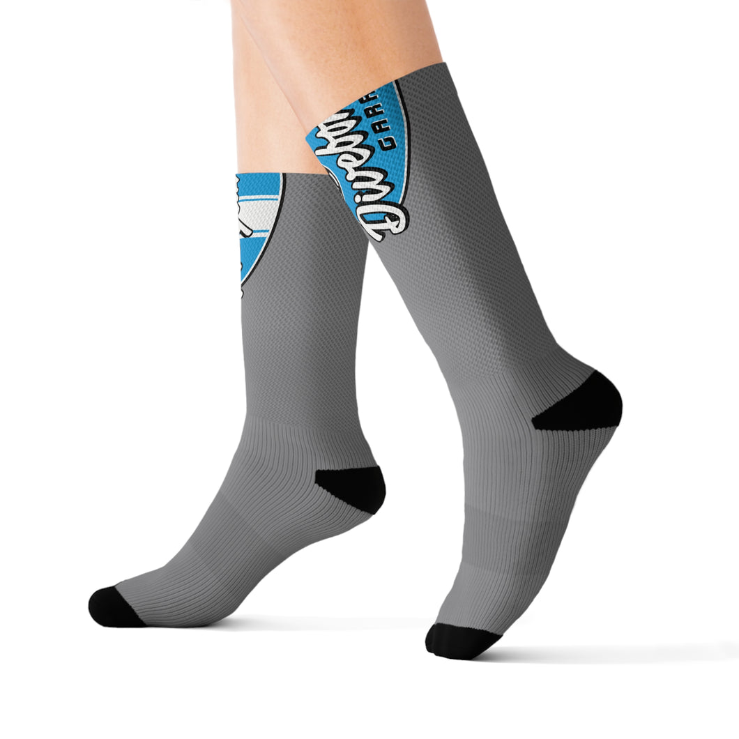 Blue Divebomber garage Socks