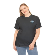 Load image into Gallery viewer, Blue garage surf large logo on back  Heavy Cotton Tee
