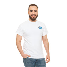 Load image into Gallery viewer, Blue garage surf large logo on back  Heavy Cotton Tee
