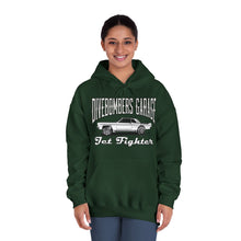 Load image into Gallery viewer, Jet Fighter hoodie large logo on front
