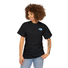 Load image into Gallery viewer, Blue garage surf large logo on back  Heavy Cotton Tee
