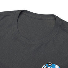 Load image into Gallery viewer, Blue garage surf large logo on back  Heavy Cotton Tee
