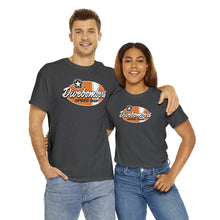 Load image into Gallery viewer, Orange Speed Shop surf logo on front  Heavy Cotton Tee
