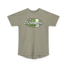 Load image into Gallery viewer, Green Divebomber Garage surf logo tall shirt
