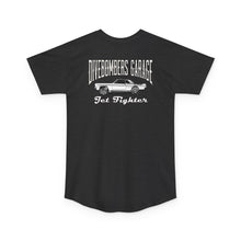 Load image into Gallery viewer, jet fighter large logo on back tall shirt
