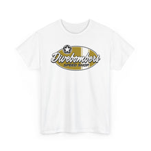 Load image into Gallery viewer, Gold speed shop surf logo on front Heavy Cotton Tee
